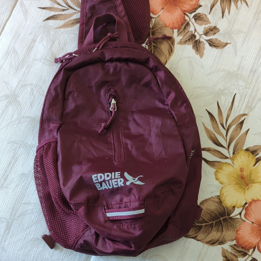 Eddie Bauer Stowaway 3.0 Packable Sling Bag (Burgundy)